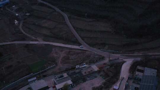 航拍 夜景 车流 跟车 跟拍 道路