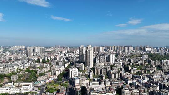 四川泸州城市建设泸州大景航拍