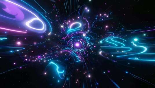 炫彩粒子光效动态背景素材