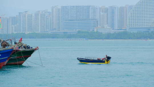 海上渔船 渔港 捕鱼捕捞