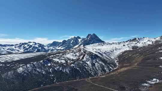 云南白马雪山航拍延时景观