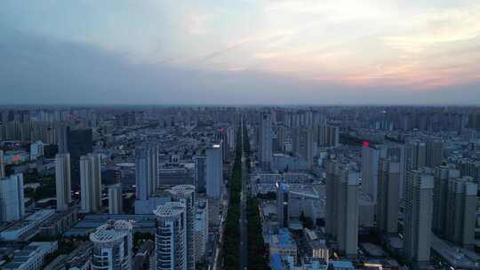 航拍安徽宿州大景宿州城市建设