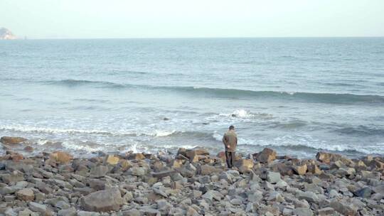 大海，碧海蓝天，礁石，海水