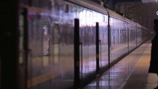 火车 绿皮火车 进站 出站 旅客 视频素材模板下载