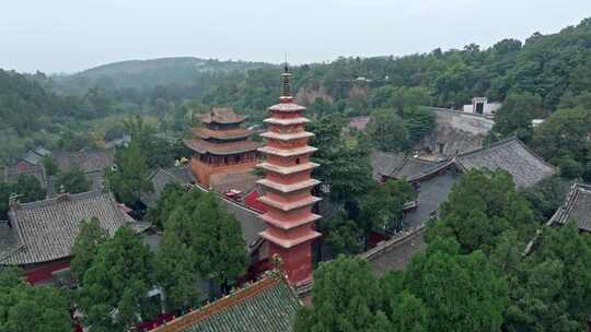 航拍平顶山汝州风穴寺