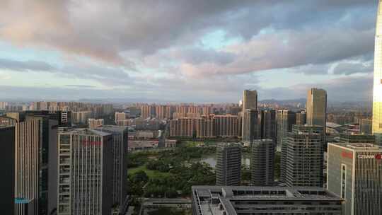 航拍台州天盛中心台州大景