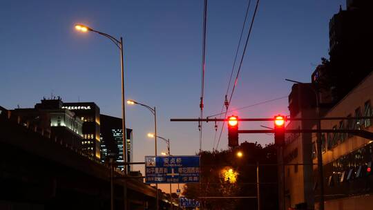 【4K原创】城市夜景、夜景车流、城市街道