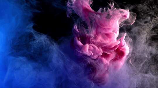 抽象烟雾、彩色泼墨、抽象艺术