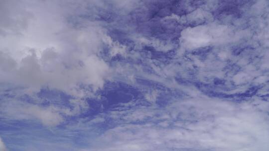 雨后小清新蓝天白云翻滚云朵飘动唯美天空云视频素材模板下载