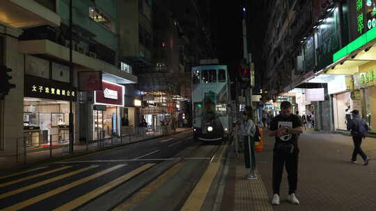 香港公交车视频素材模板下载