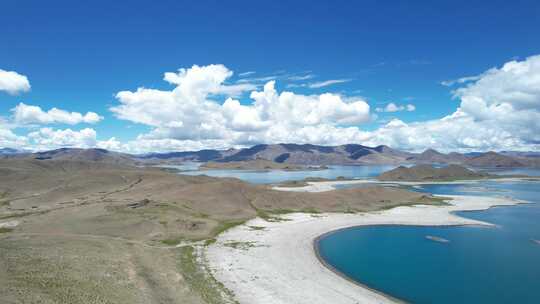 自驾西藏环绕羊卓雍措 深入无人秘境仙女湖视频素材模板下载
