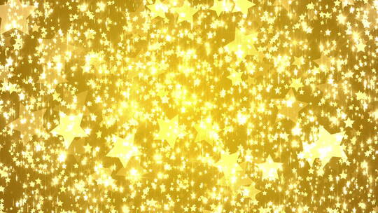 闪耀的金色星星视频素材模板下载