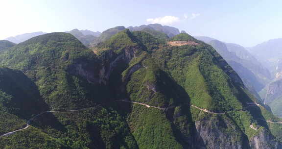 四川重庆兰英大峡谷景点航拍