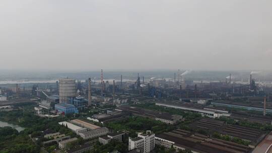 湖南湘潭工业钢厂航拍