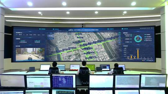 智能网联驾驶智能交通领域大数据交通屏幕