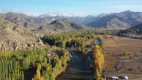 新疆阿勒泰可可托海额尔齐斯河流