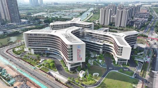 中国广东省广州市妇女儿童医疗中心南沙院区视频素材模板下载