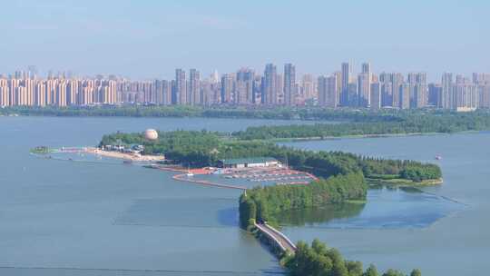 武汉东湖风景区夏季风光