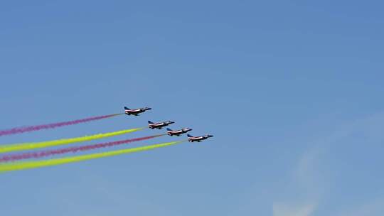 空军战机空中表演