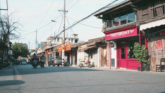 泉州城市实拍人间烟火路边