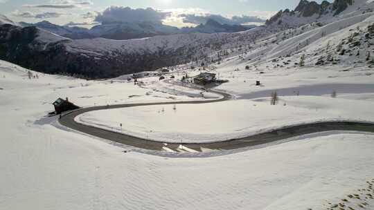 自行车，山地自行车，骑，雪