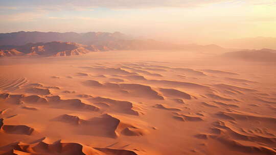 航拍沙漠风景视频素材模板下载