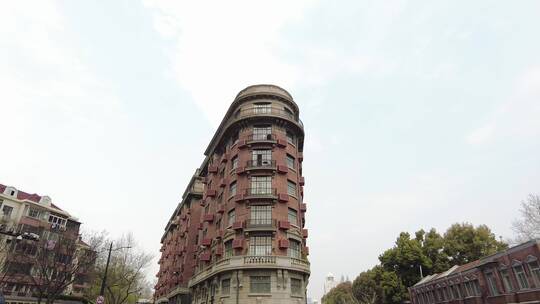 上海武康路文化历史街道4K实拍