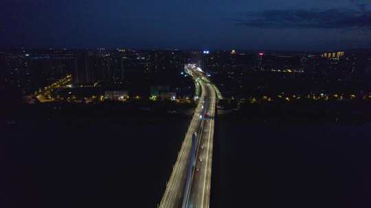 竖屏航拍衡阳东洲岛景区-东二环湘江大桥