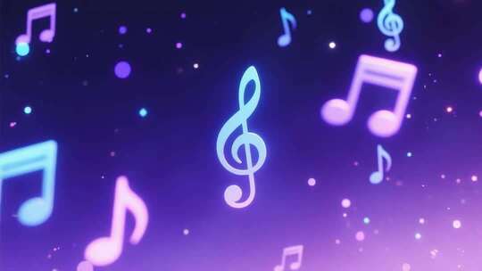 动感音符音乐背景素材