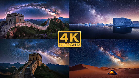 4K银河星空延时摄影风光合集2