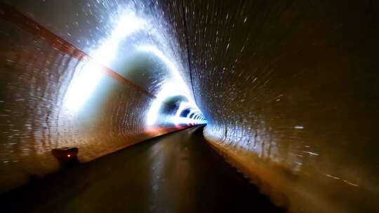 汽车行驶通过隧道