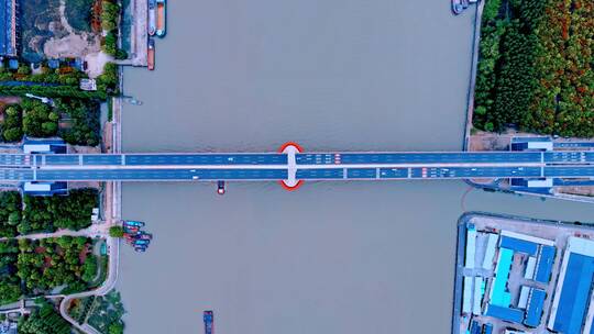 闵浦三桥航拍视频素材模板下载