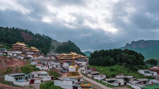 郎木寺日出延时摄影