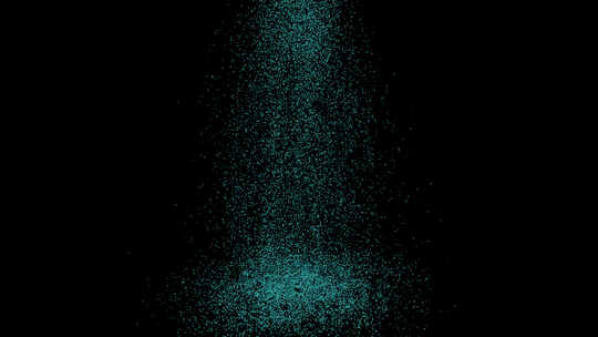 透明通道 蓝色 粒子下落 堆积粒子