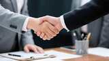 商务人士握手合作场景高清在线视频素材下载