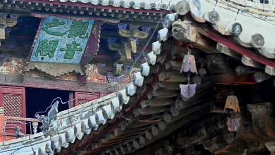 天津蓟县独乐寺观音阁寺庙木构古建筑