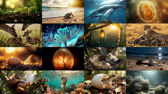 4K高帧率生命孕育新生命合集高清在线视频素材下载