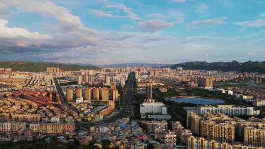 文山州文山市城区航拍