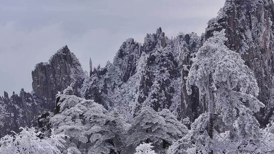 安徽黄山雪景