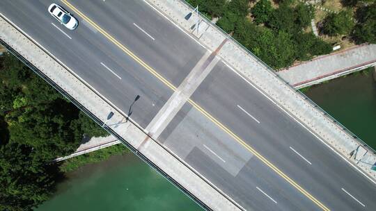 建德新安江高速公路鸟瞰视频素材模板下载