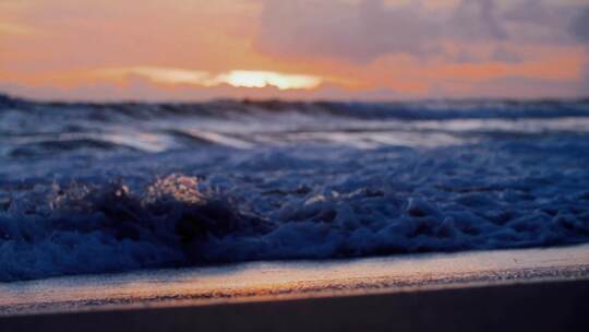 大海 夕阳 傍晚 浪漫 天空 浪花 白云 太阳