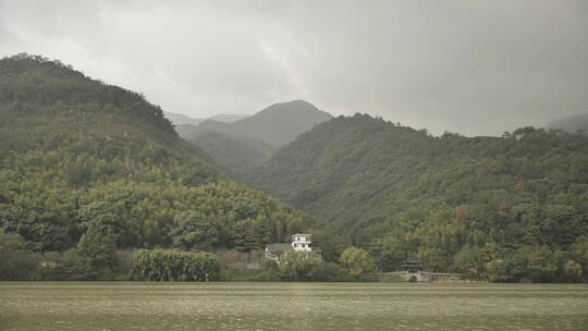 建德七里扬帆景区富春江风光