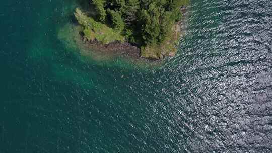 岛屿 湖水 海洋 实拍视频