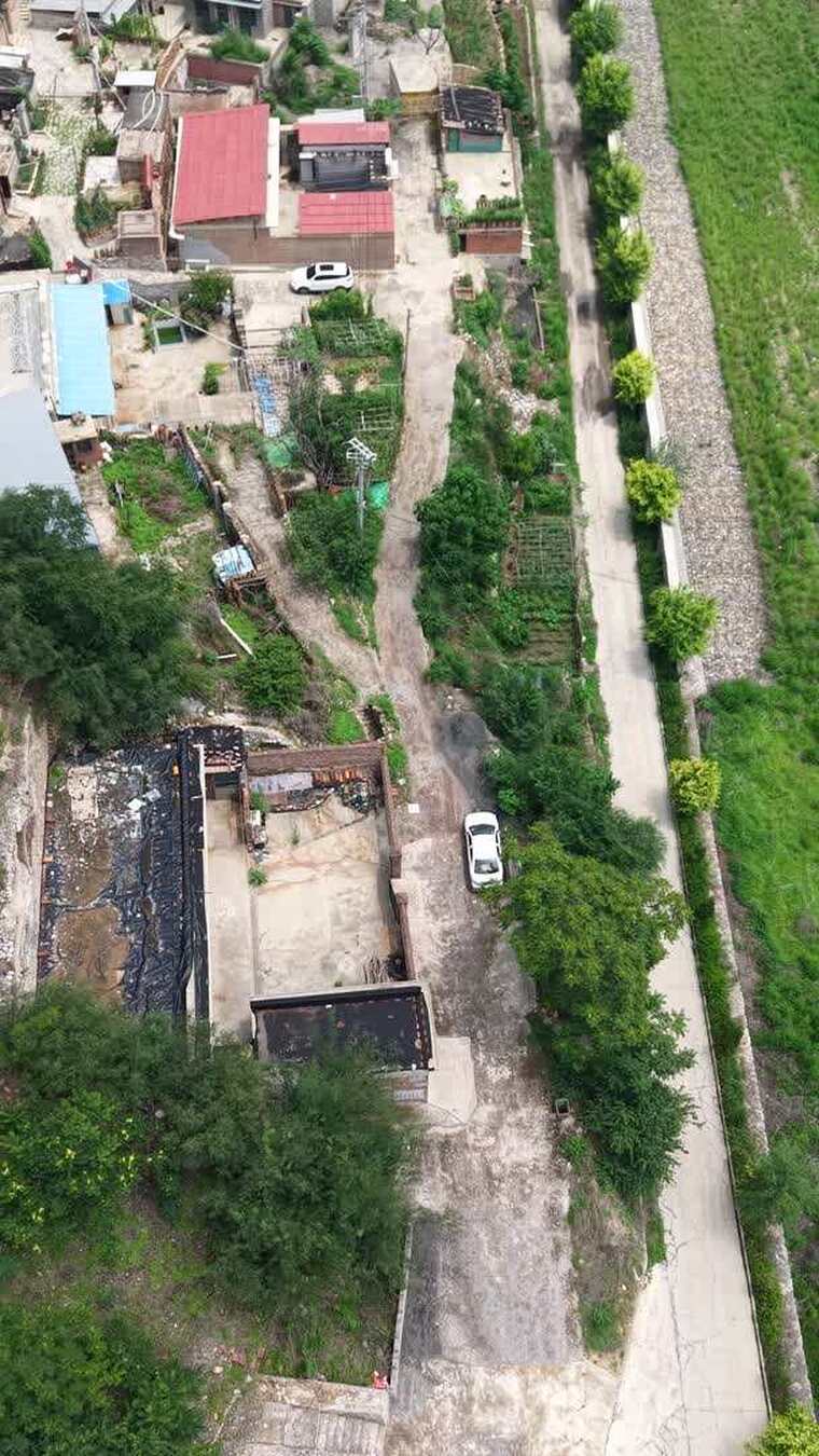 乡村民居鸟瞰景象