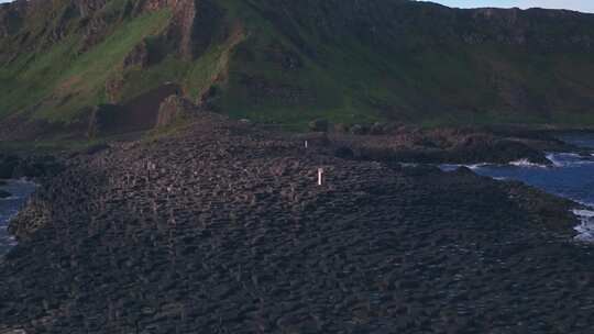 海岸，北爱尔兰，山脉，海