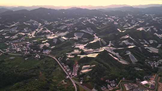 江西赣州赣南寻乌县脐橙种植基地航拍