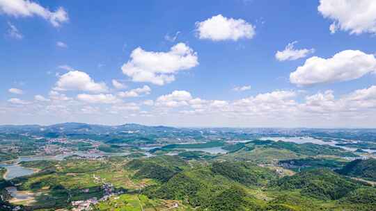 8K贵阳红枫湖高原湖泊航拍延时