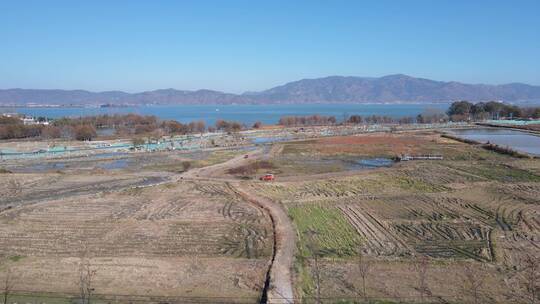 大理环海西路航拍视频素材模板下载