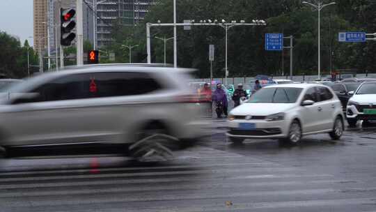 雨天 下雨 城市风光 写意 台风 雨中景色