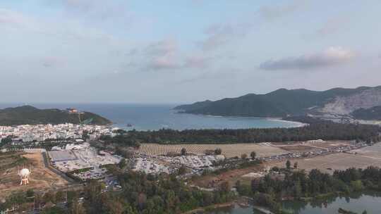 三亚海棠湾冲浪区航拍